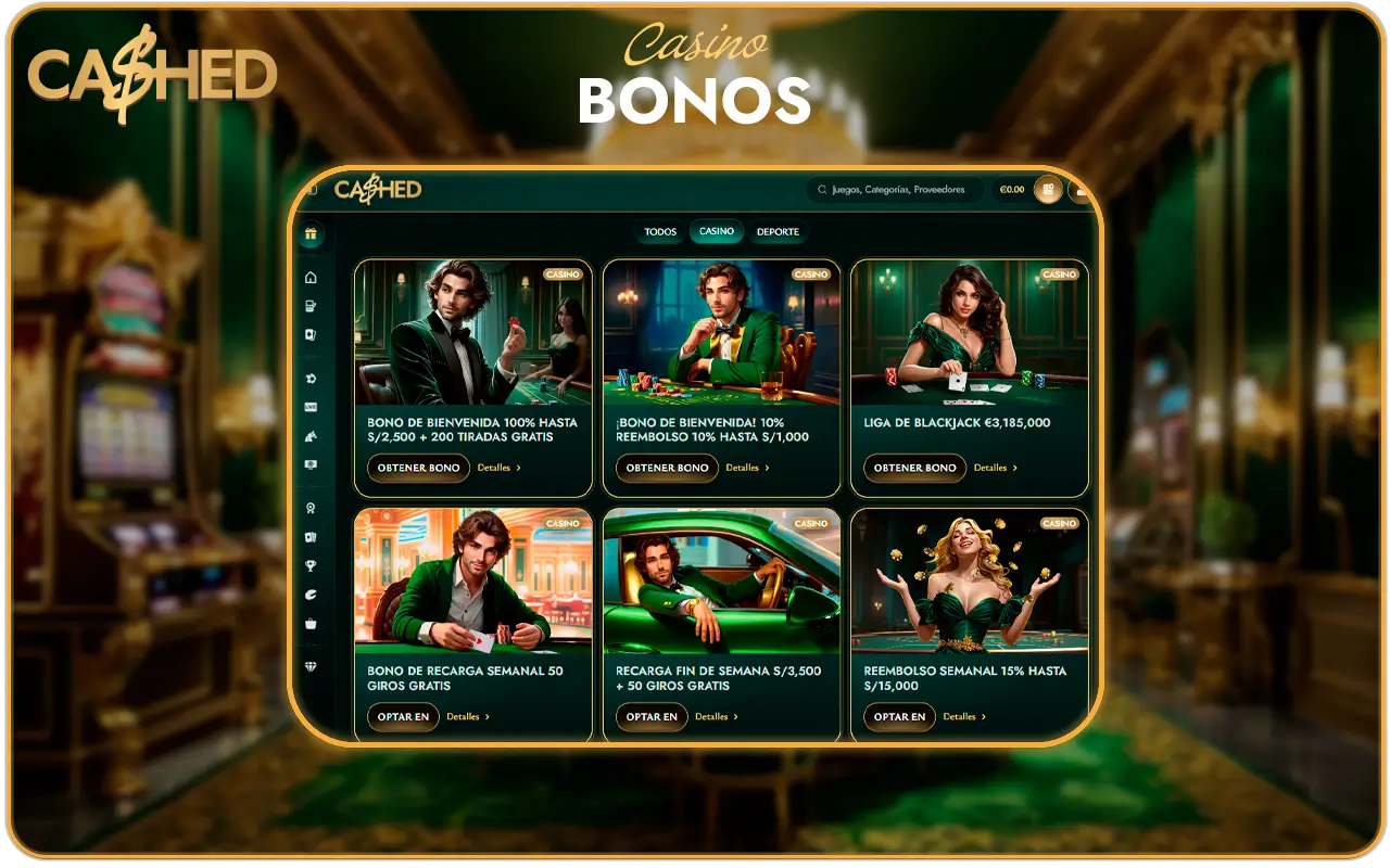 Cashed casino exclusive bonuses