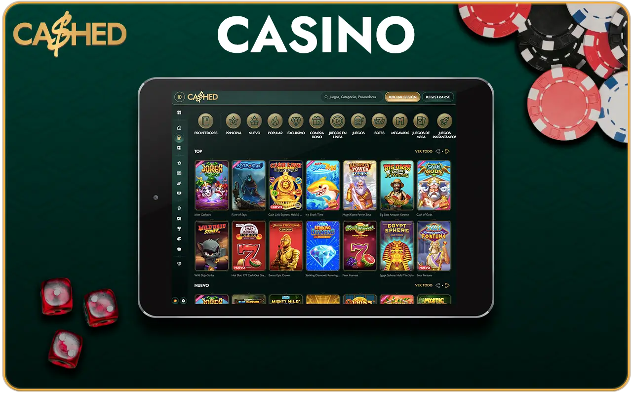 Cashed casino top games and slots