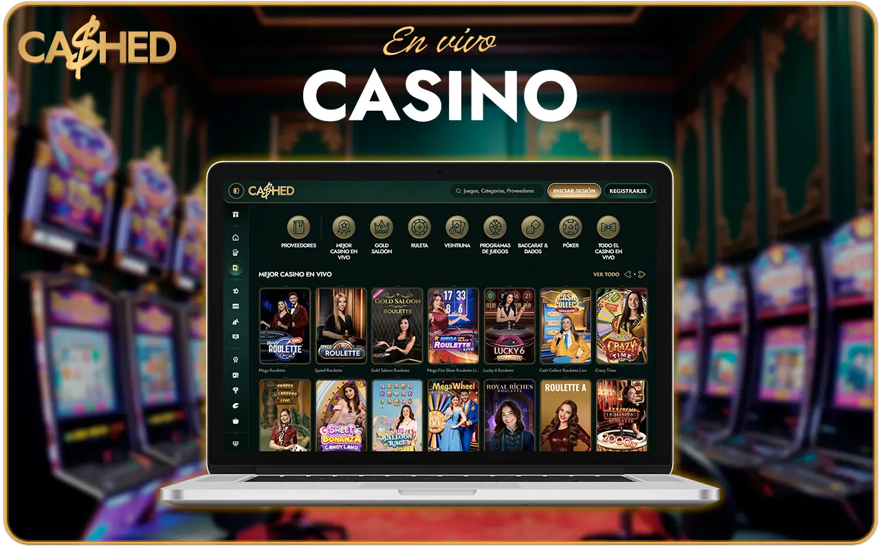 Cashed casino games and slots main page banner